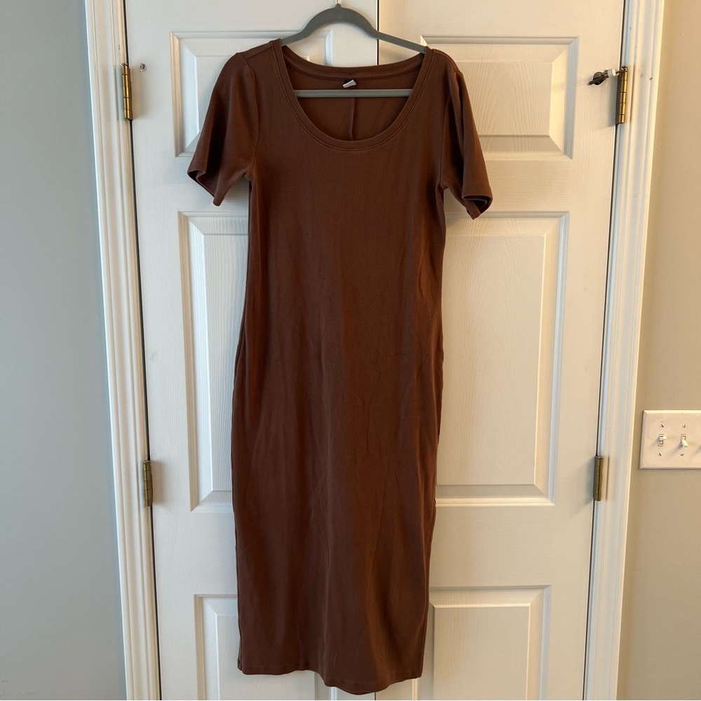 Old Navy Fitted Midi Dress